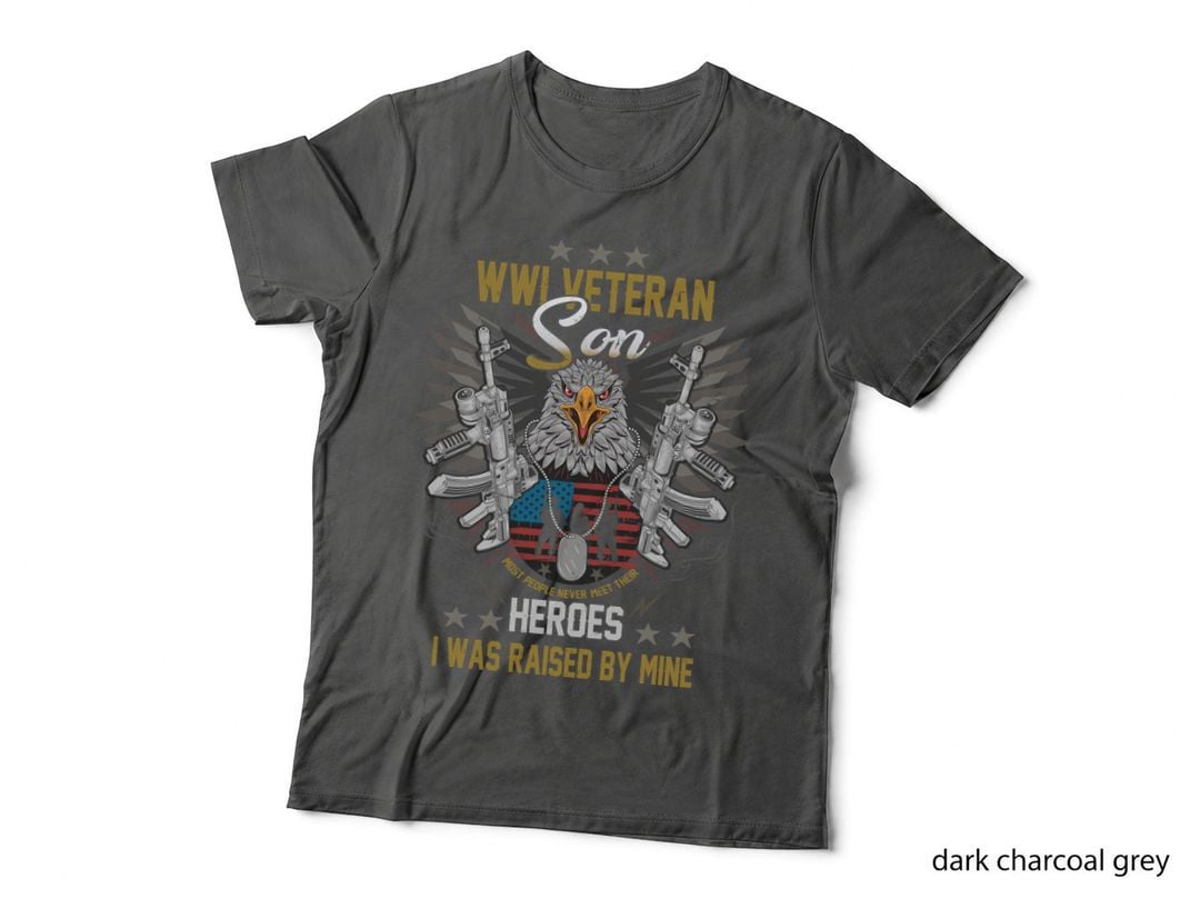 WWI Veteran Son T-Shirt, Patriotic Military Pride, Honor Our Heroes