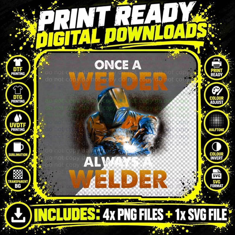 Welder T-Shirt, Industrial Strength, Hardworking Pride Png SVG Digital Bundle