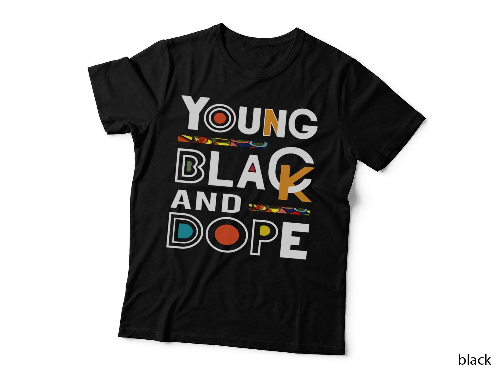 Young Black and Dope Black History Month African Pride Pullover Hoodie T-Shirt