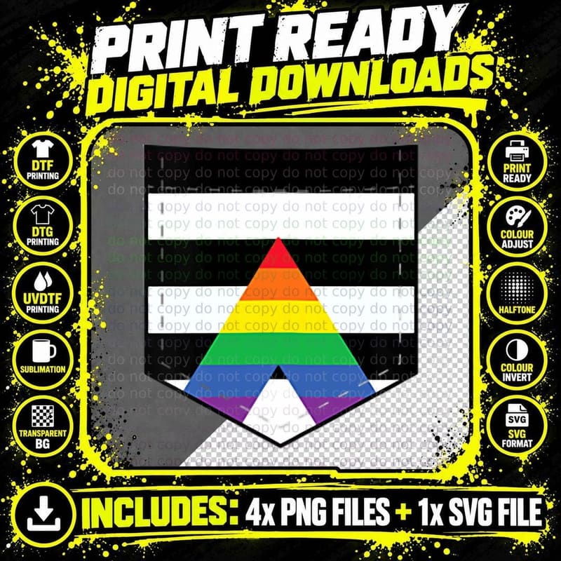 LGBTQ Straight Ally Flag T-Shirt, Great Tee Png SVG Digital Bundle