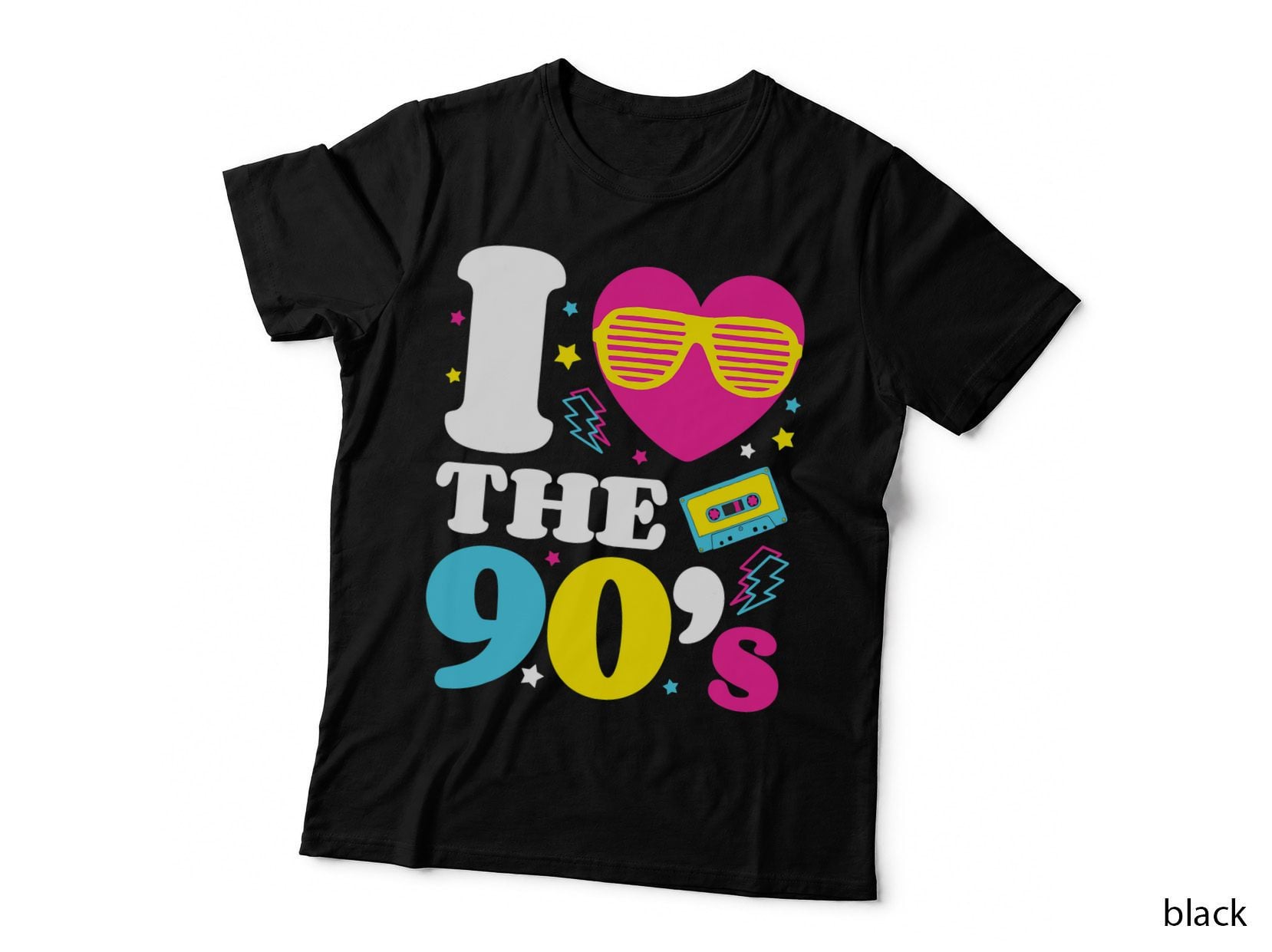 1990's 90s Tshirt I Heart the Nineties T-Shirt