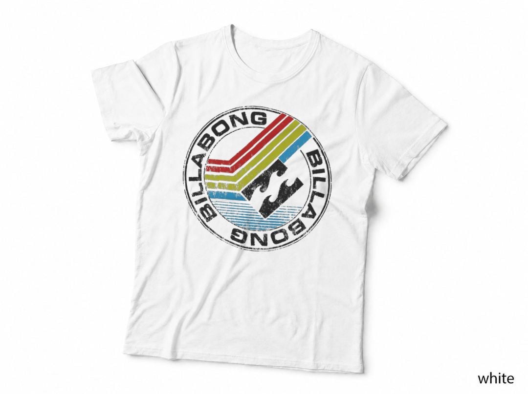 Billabong Circular Multicolor Splatter Distressed T-Shirt