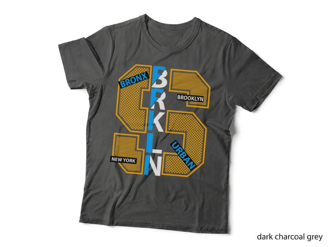 Brooklyn Brk Bronx Urban New York Street Graffiti Distressed T-Shirt