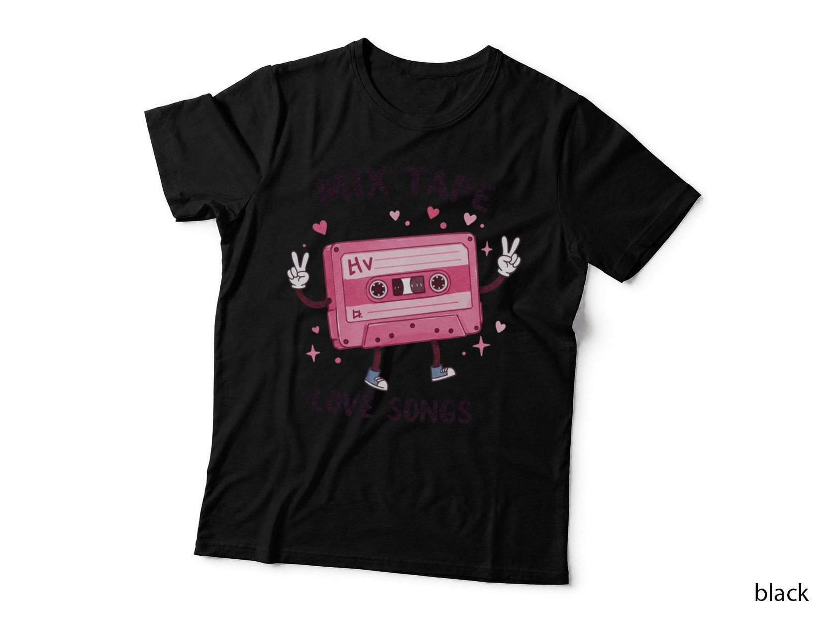 Cassette Tape Mix a Love Songs Retro Y2k Music T-Shirt