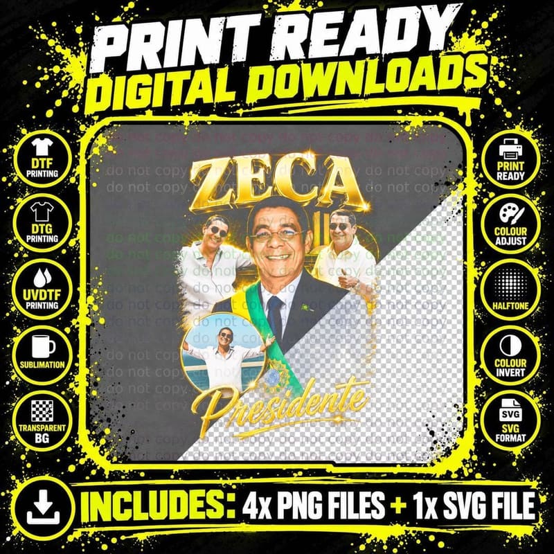 Celebrity Halftone T-Shirt, Entertainment Portrait Tee Png SVG Digital Bundle