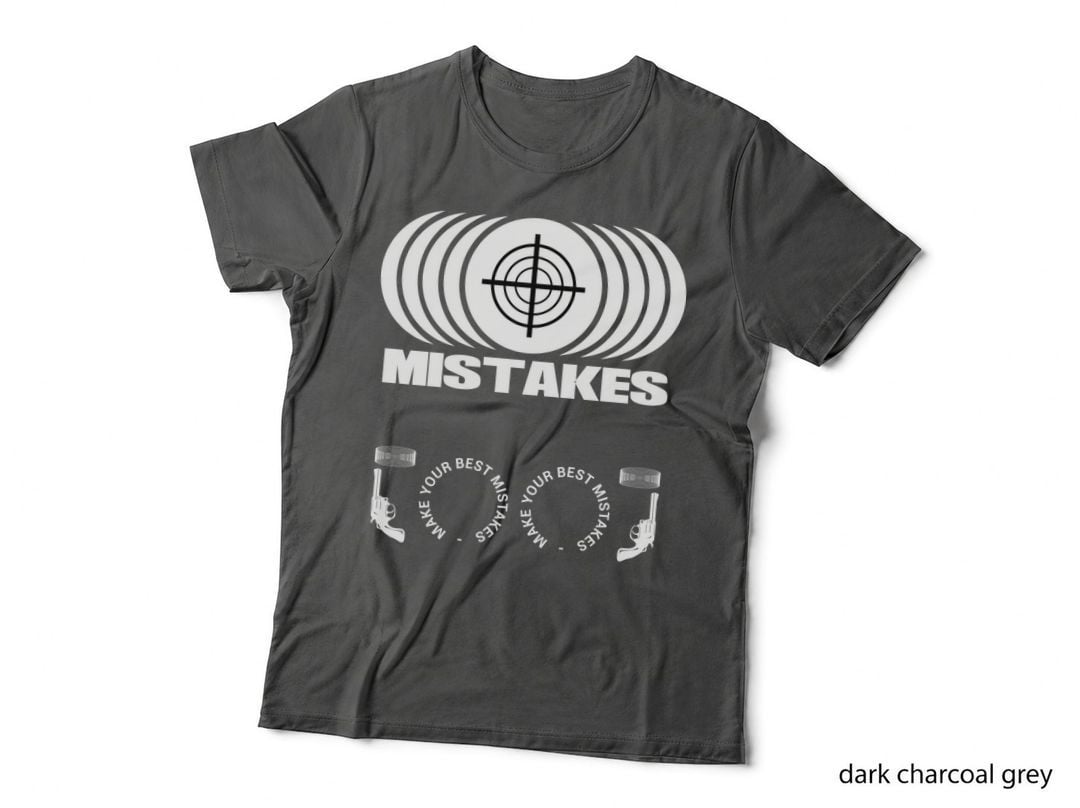 Concentric Target Mistakes Make Your Best Circles Retro Sci-Fi T-Shirt