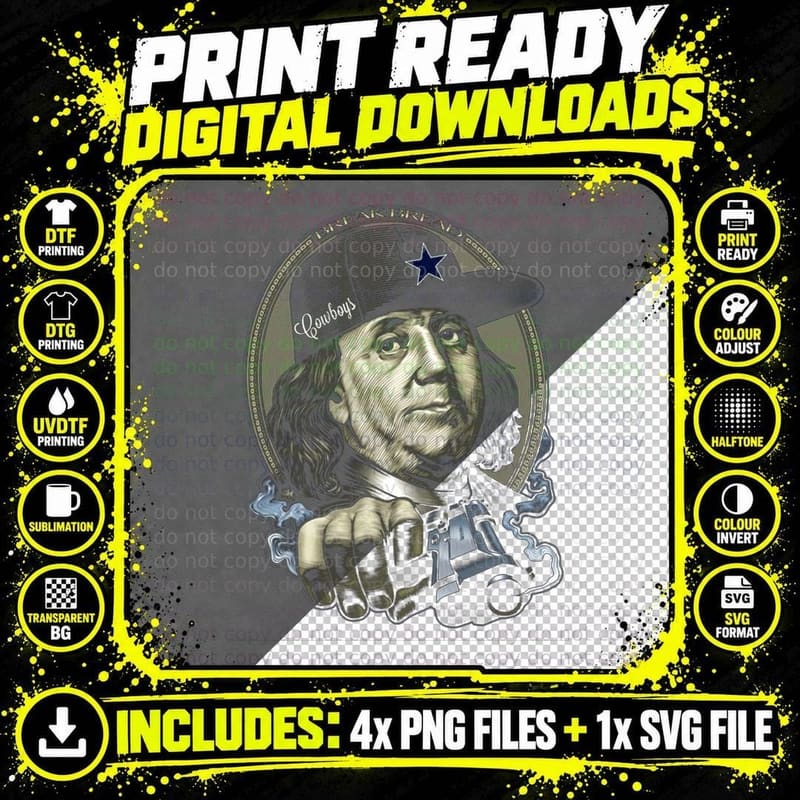 Cowboys Engraving Portrait Man Hat Vintage Western Png SVG Digital Bundle