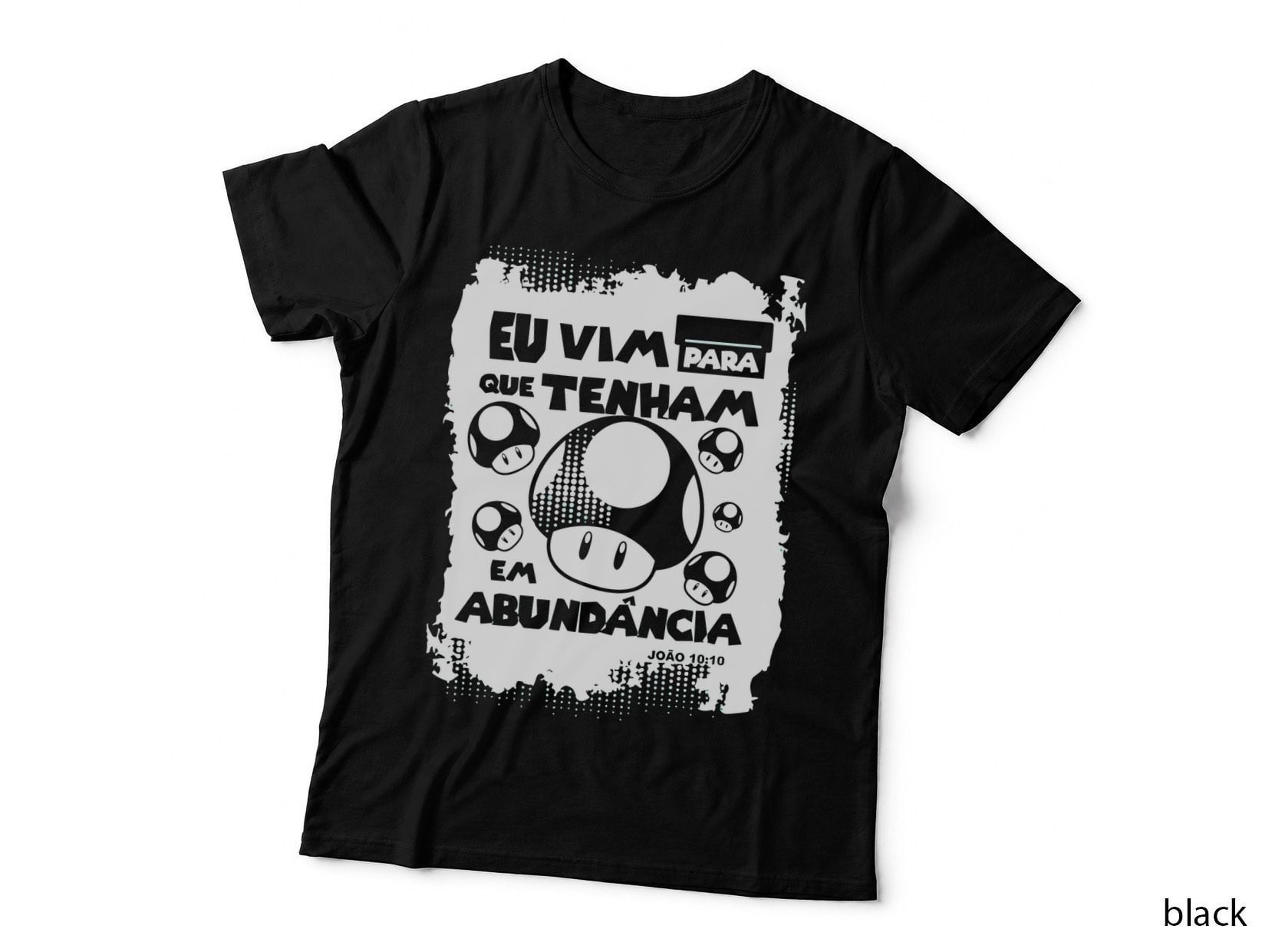 Eu Vim Para Que Tenham Em Abundância João 10 Video Game Retro Portuguese T-Shirt