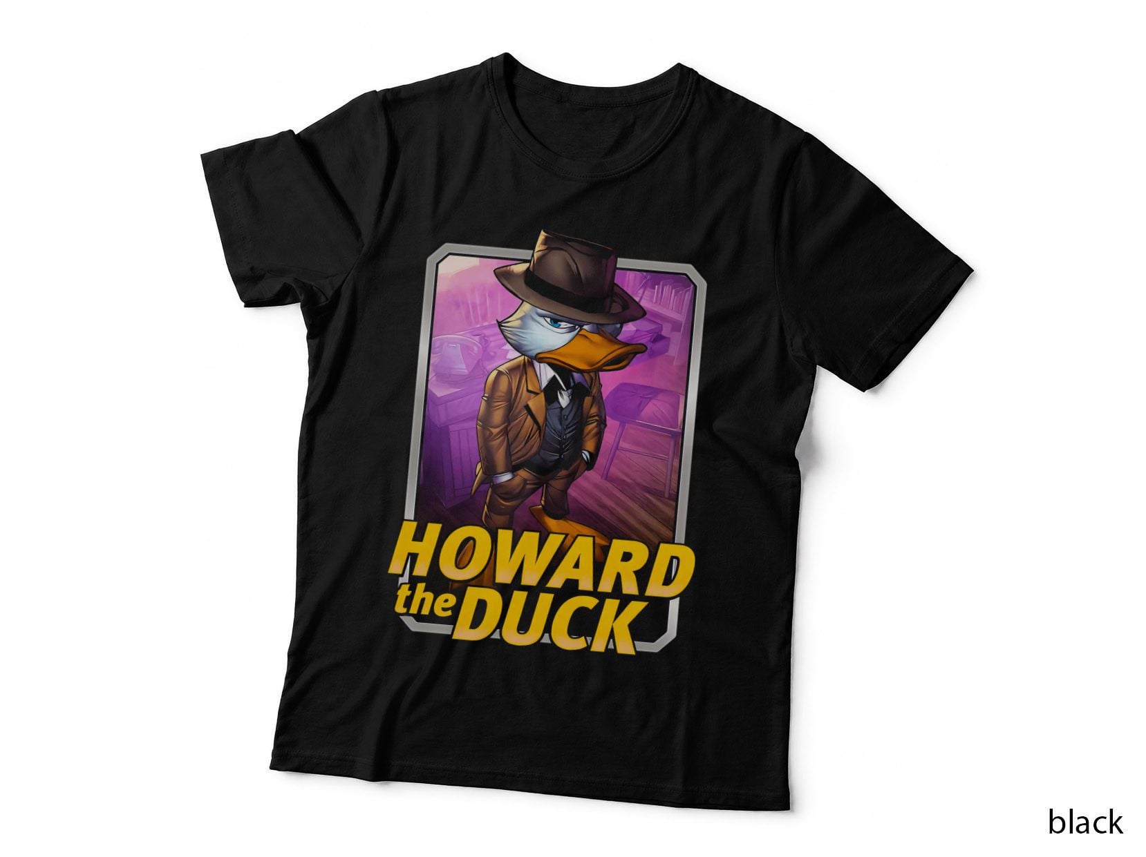 Howard the Duck the Yellow Brown Halftone Character Retro T-Shirt