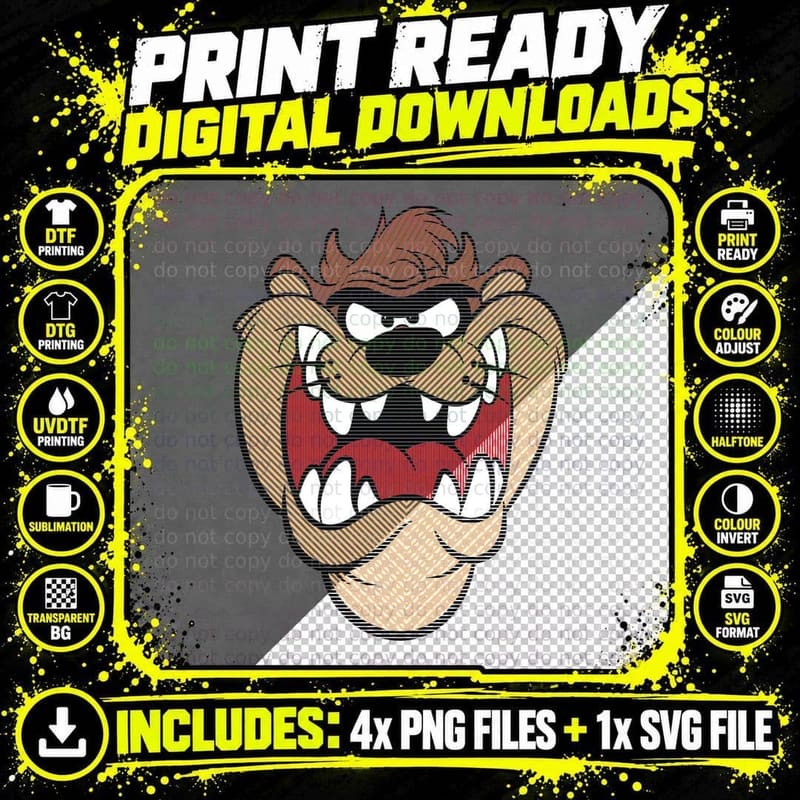 Lion Head Tan Striped Retro Vintage T-Shirt Png SVG Digital Bundle