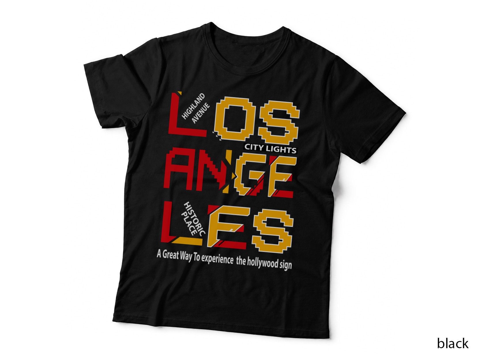 Los Angeles City Lights Ange Historic Bridge a Great Way Retro T-Shirt