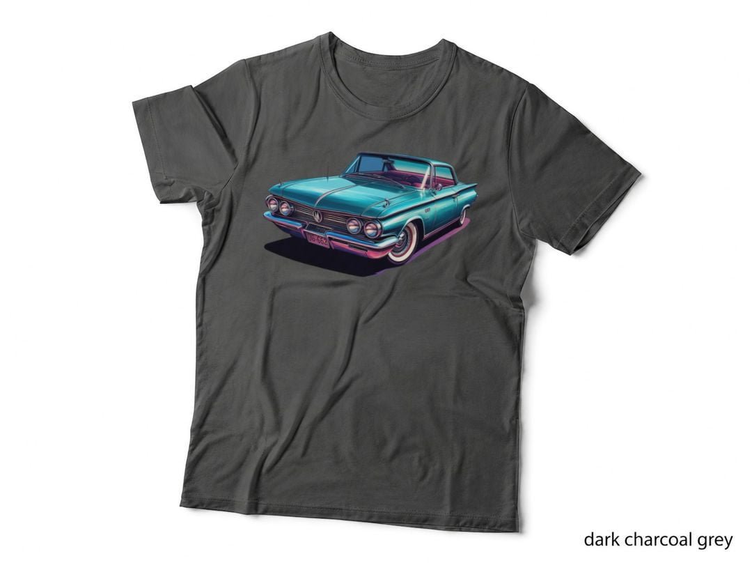 Pontiac Convertible Turquoise Magenta Vintage Glamour T-Shirt