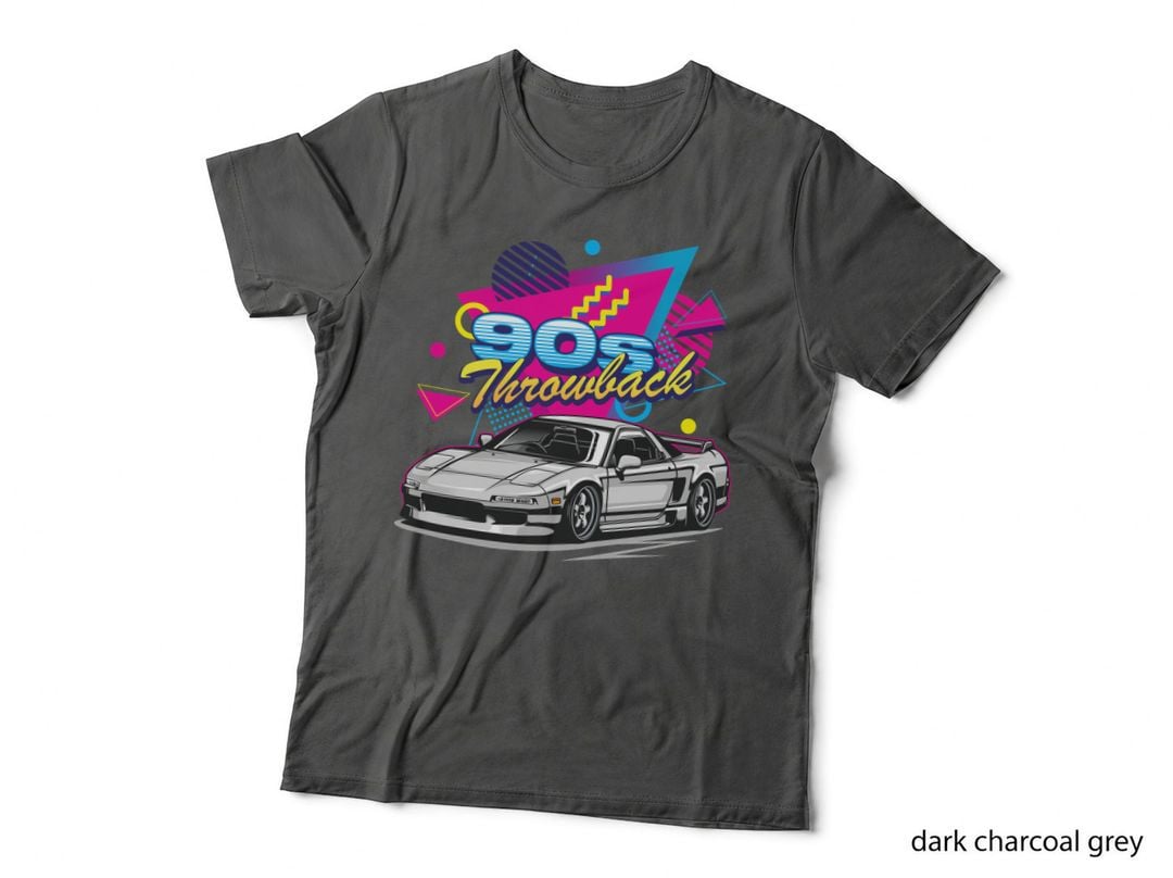 Pontiac Firebird 90's Throwback White Vaporwave 90s Retro Nostalgia T-Shirt