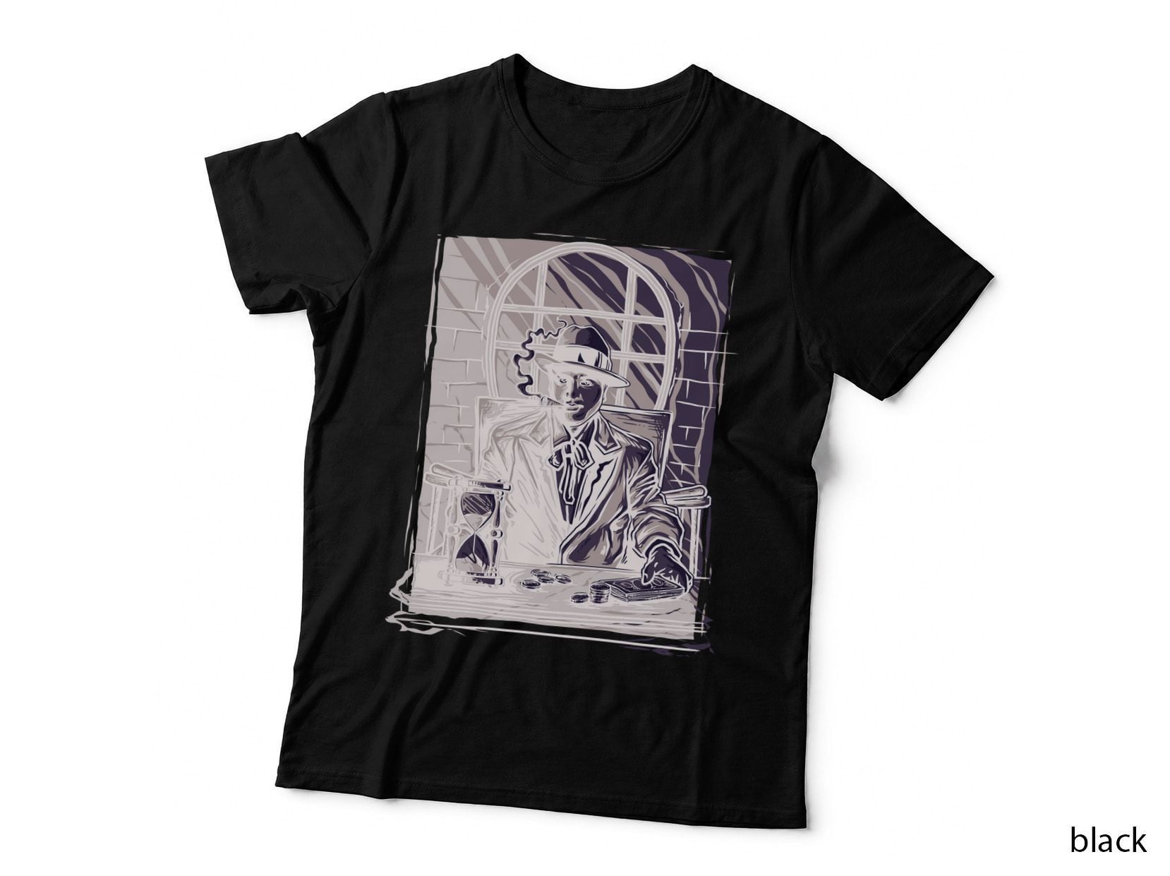 Prison Window Man Behind Bars Sepia Vintage Dramatic T-Shirt