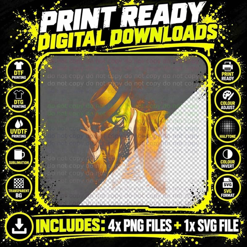 Retro Gangster Halftone T-Shirt, Crime Boss Tee Png SVG Digital Bundle