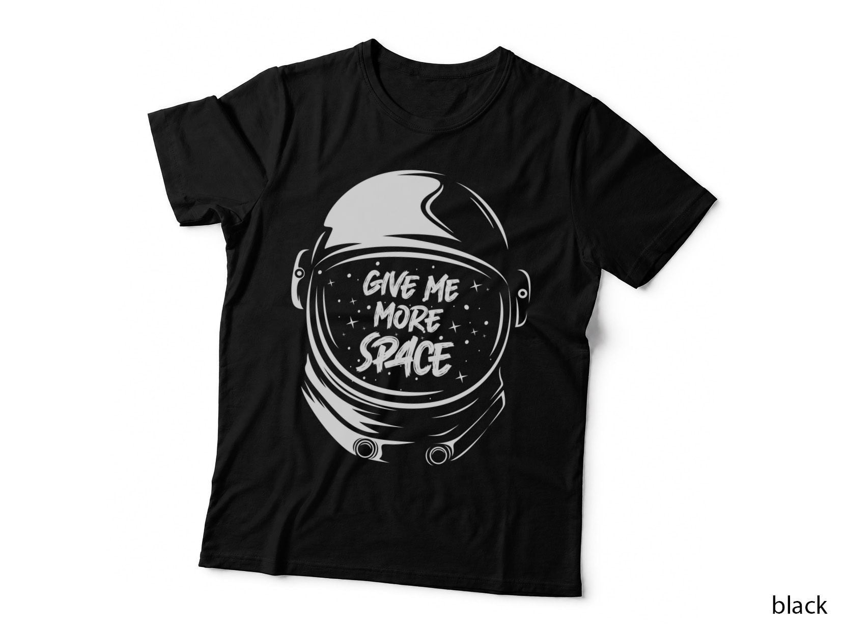 Space Astronaut Give Me More Helmet Retro Cosmic T-Shirt