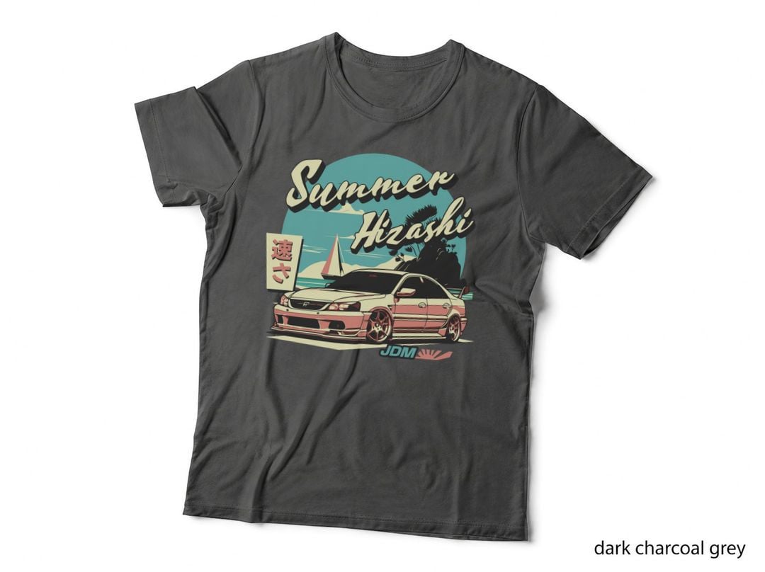 Summer Hirashi Jdm Pink Cream Vintage Car Retro Beach T-Shirt