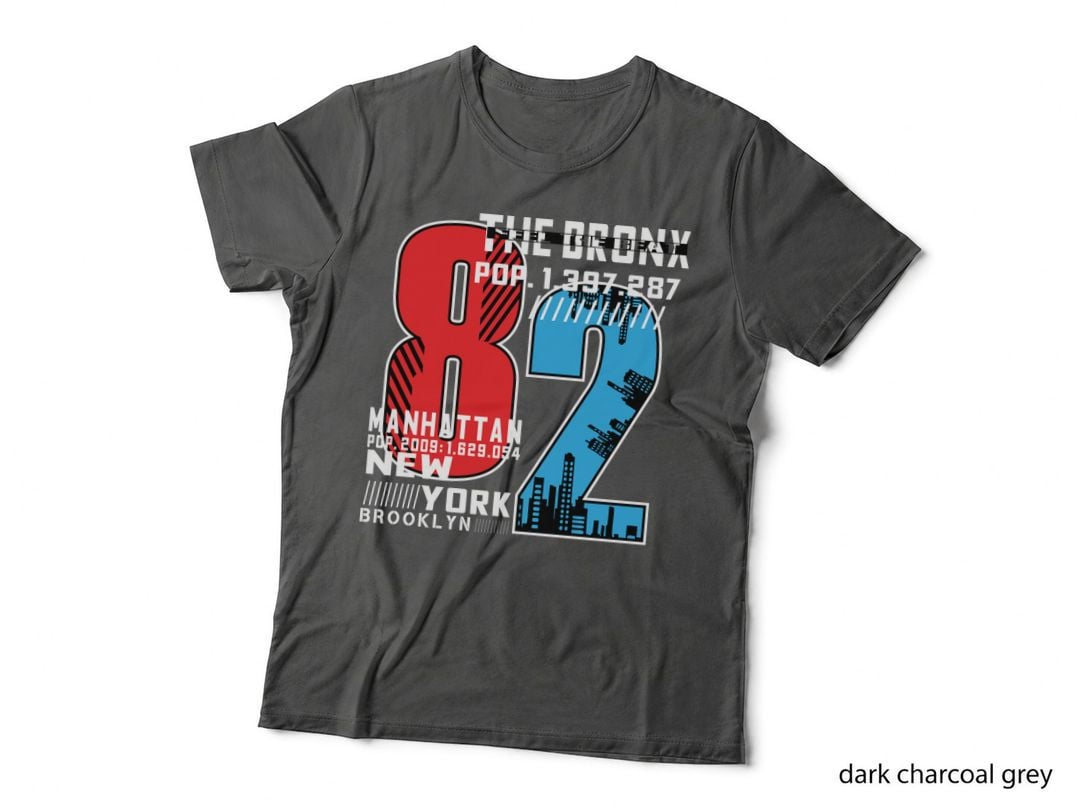 The Bronx the Pop 1287287 Manhattan Newyork Population Numbers Urban T-Shirt