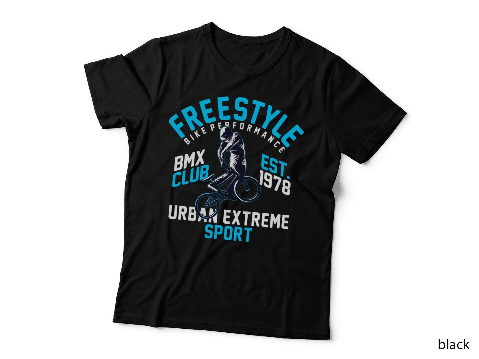 Urban Extreme Freestyle Bmx Performance Club Est 1978 Sport Tricks T-Shirt