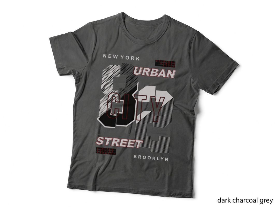 Urban Nyc TV Street New York Brooklyn Black White Striped Retro T-Shirt