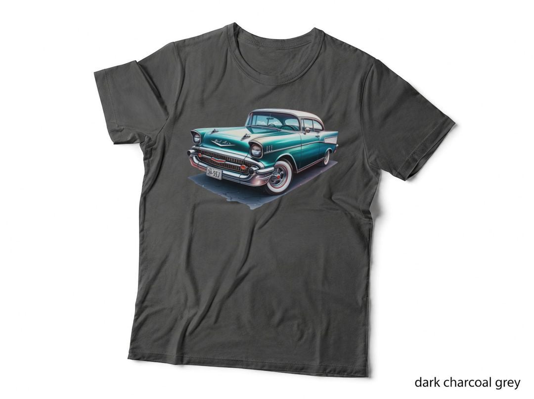 Vintage Car Sj-557 Teal Turquoise Retro Classic T-Shirt