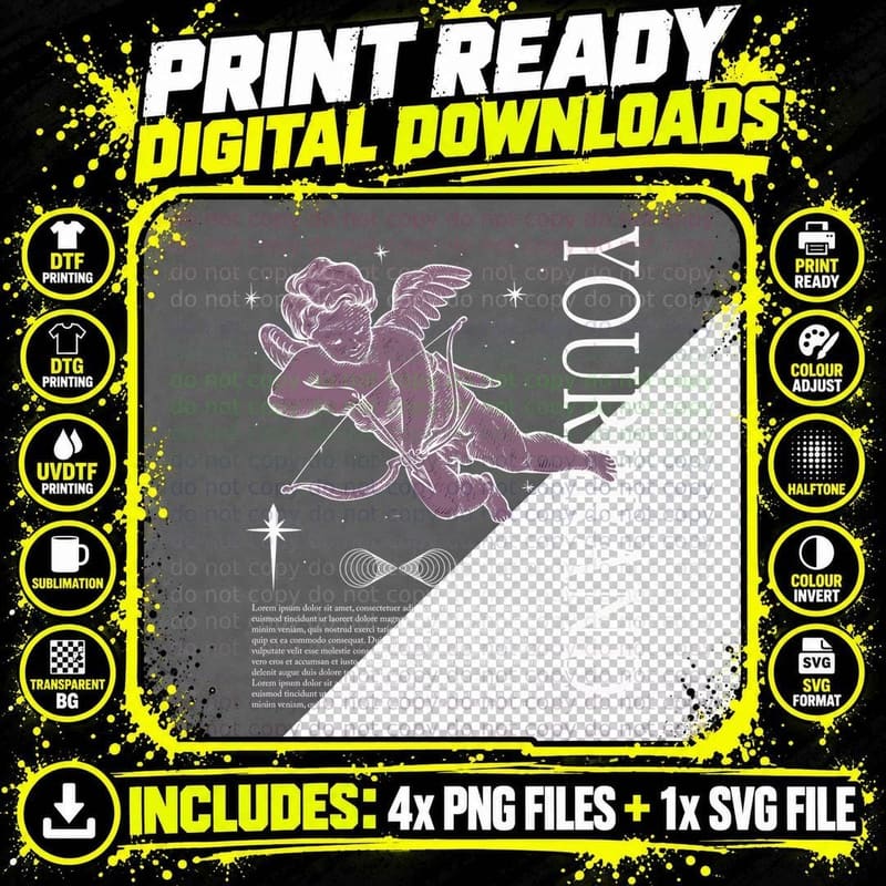 Your Dream Lorem Ipsum Dolor Sit Amet Consectetur Angel Png SVG Digital Bundle