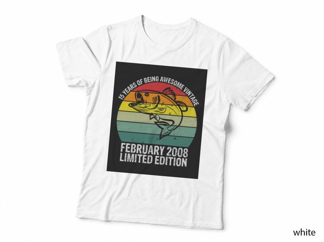 15 Years of Being Awesome Vintage February 2008 Limited Mardi Gras T-Shirt