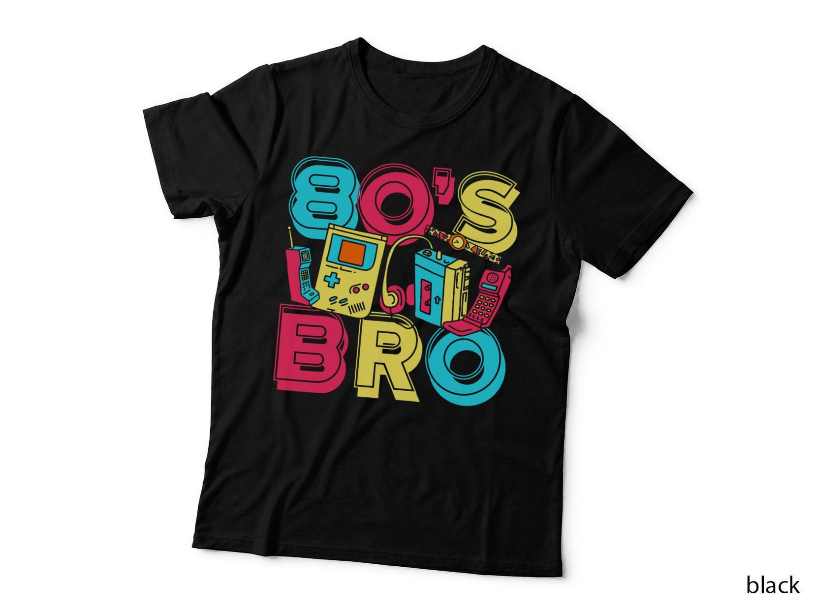 1980s Costume Party Vintage 80s Music Lover 80s Bro Eighties T-Shirt