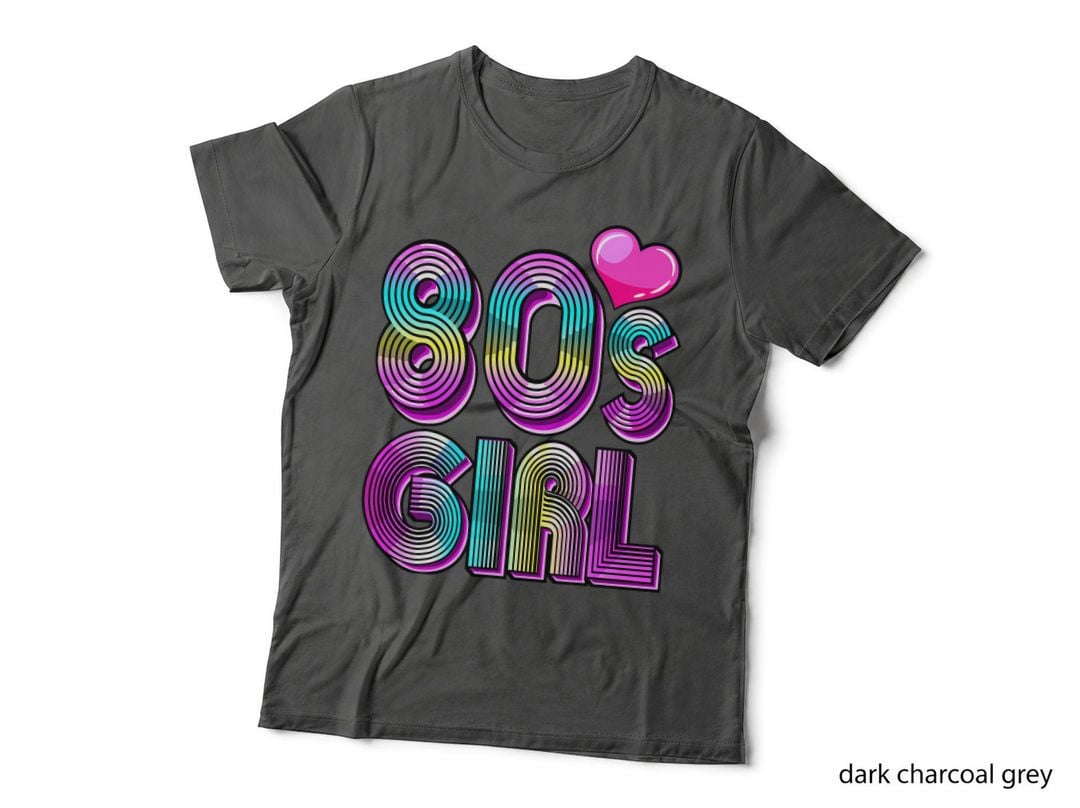 80's Girl Birthday Party Costume Retro Vintage Gift Women T-Shirt