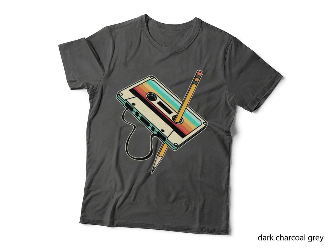 80s 90s Retro Party Costume Nostalgia Cassette T-Shirt
