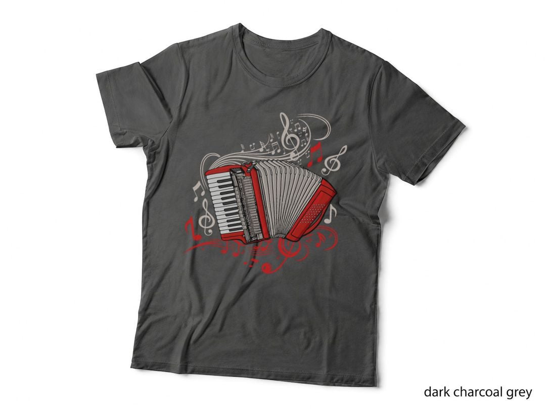 Accordion Player Men Folk Music Lover Accordion, for Men, Musician Gift T-Shirt