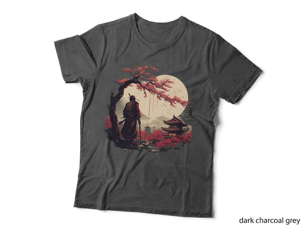Aesthetic Vintage Samurai Japanese Art Samurai Retro Cherry T-Shirt