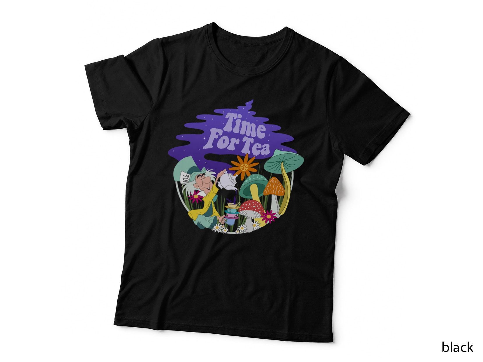 Alice in Wonderland Mad Hatter Time for Tea, Vintage, Classic T-Shirt