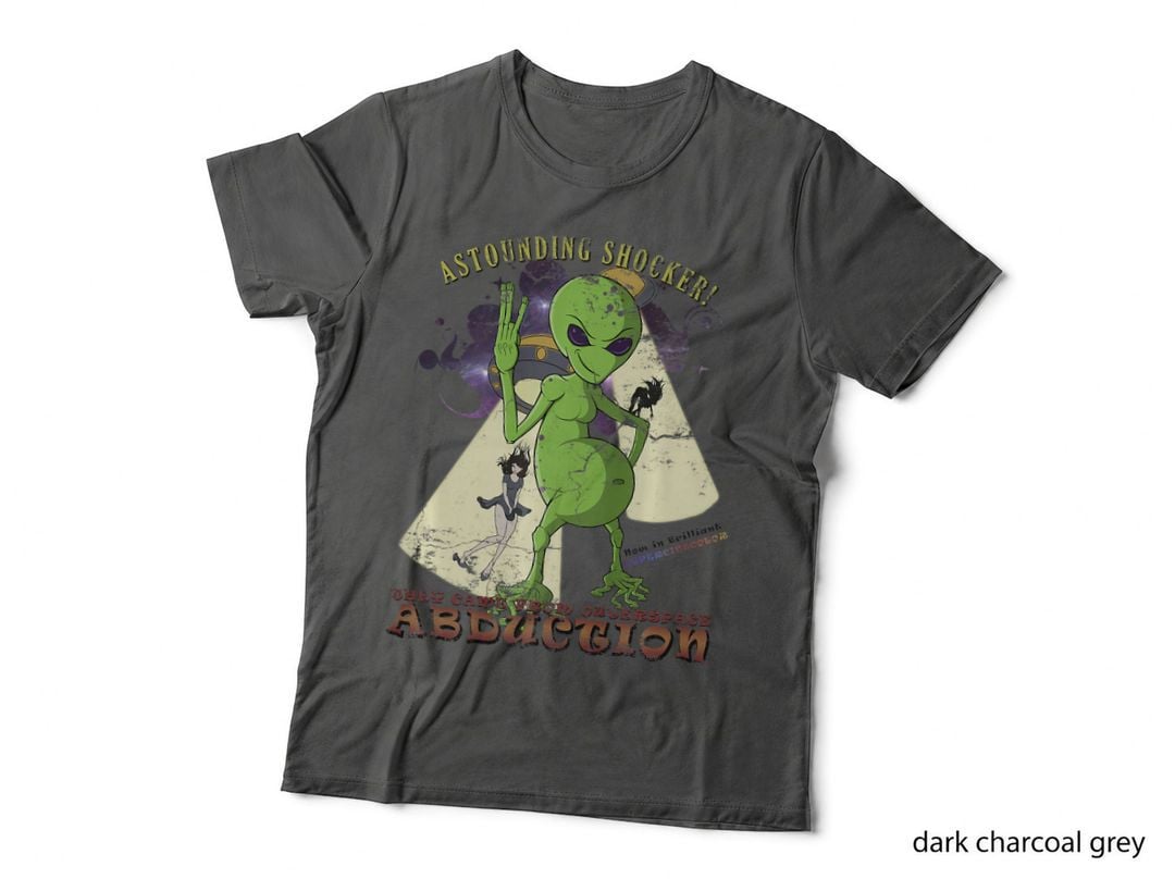 Alien Abduction Vintage Premium, UFO Themed, Sci-Fi, Space Exploration T-Shirt