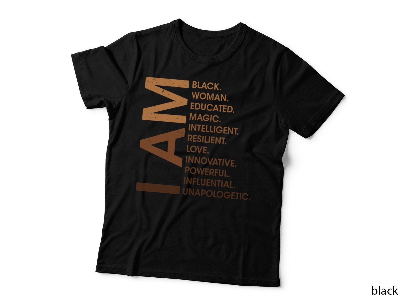 Am Black Woman Unapologetically Black History Month Vintage T-Shirt