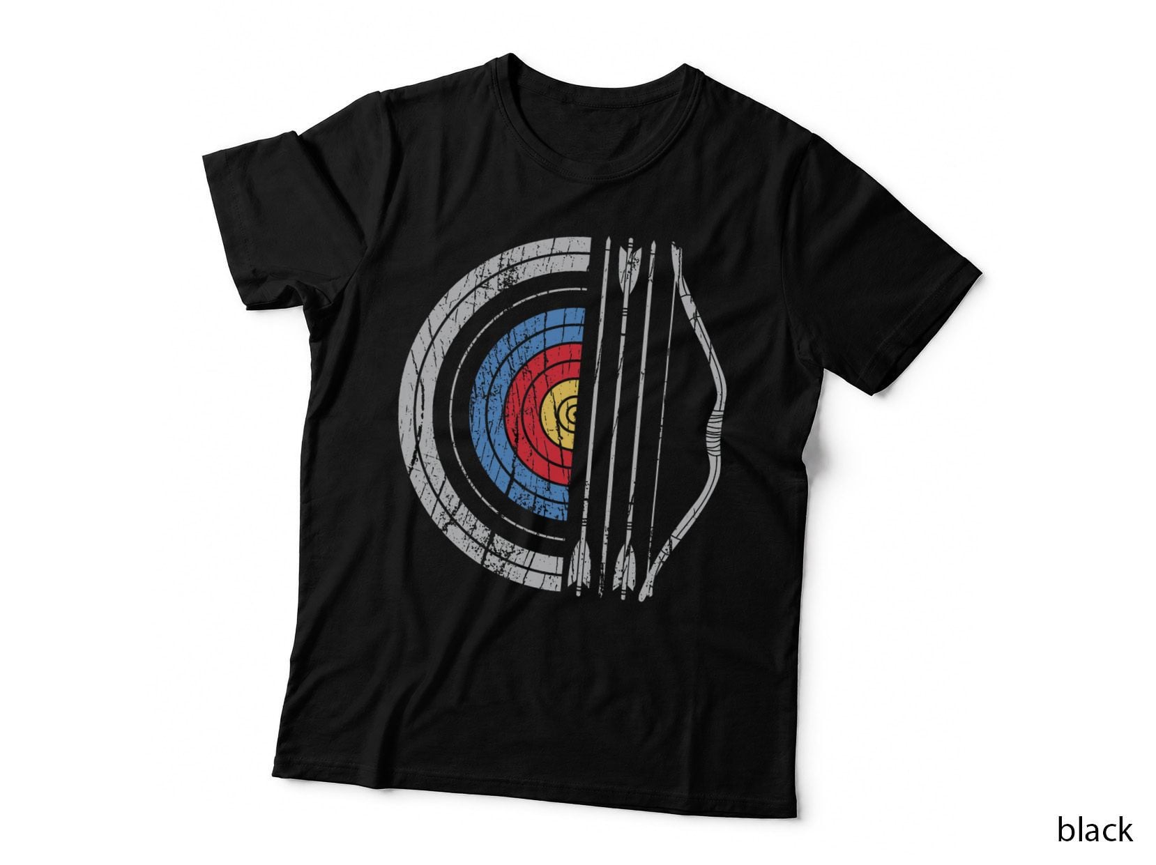 Archery Target Bow and Arrow Archer Retro Vintage Men Women T-Shirt