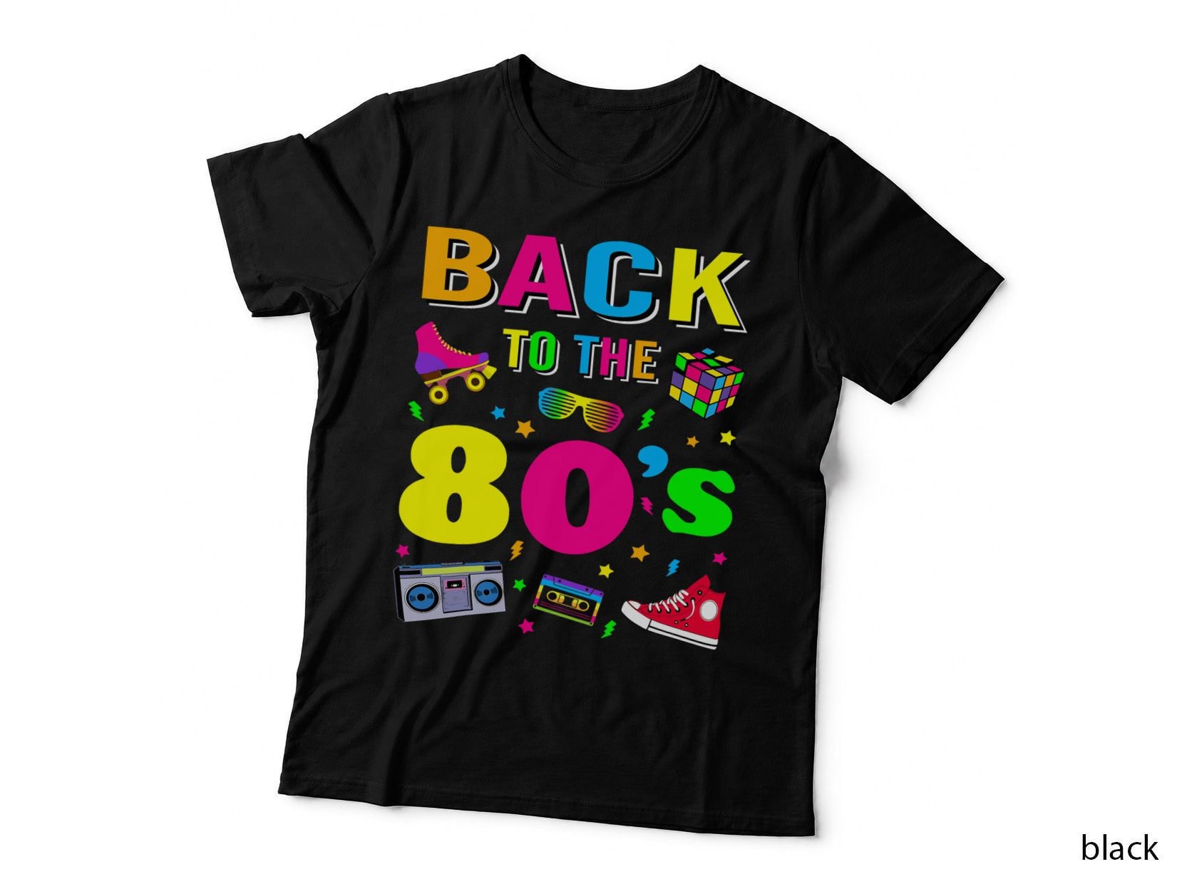 Back to 80's 1980s Vintage Retro Eighties Costume Party Gift T-Shirt