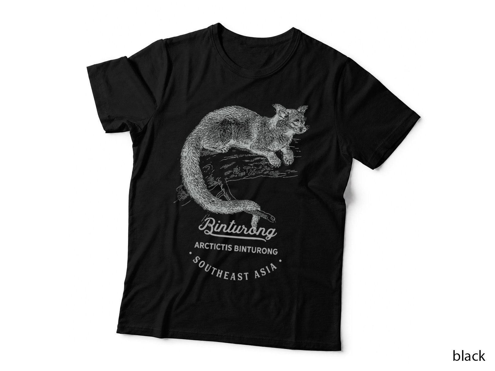 Binturong Cute Vintage Animal Print Birthday Kids Women Men T-Shirt