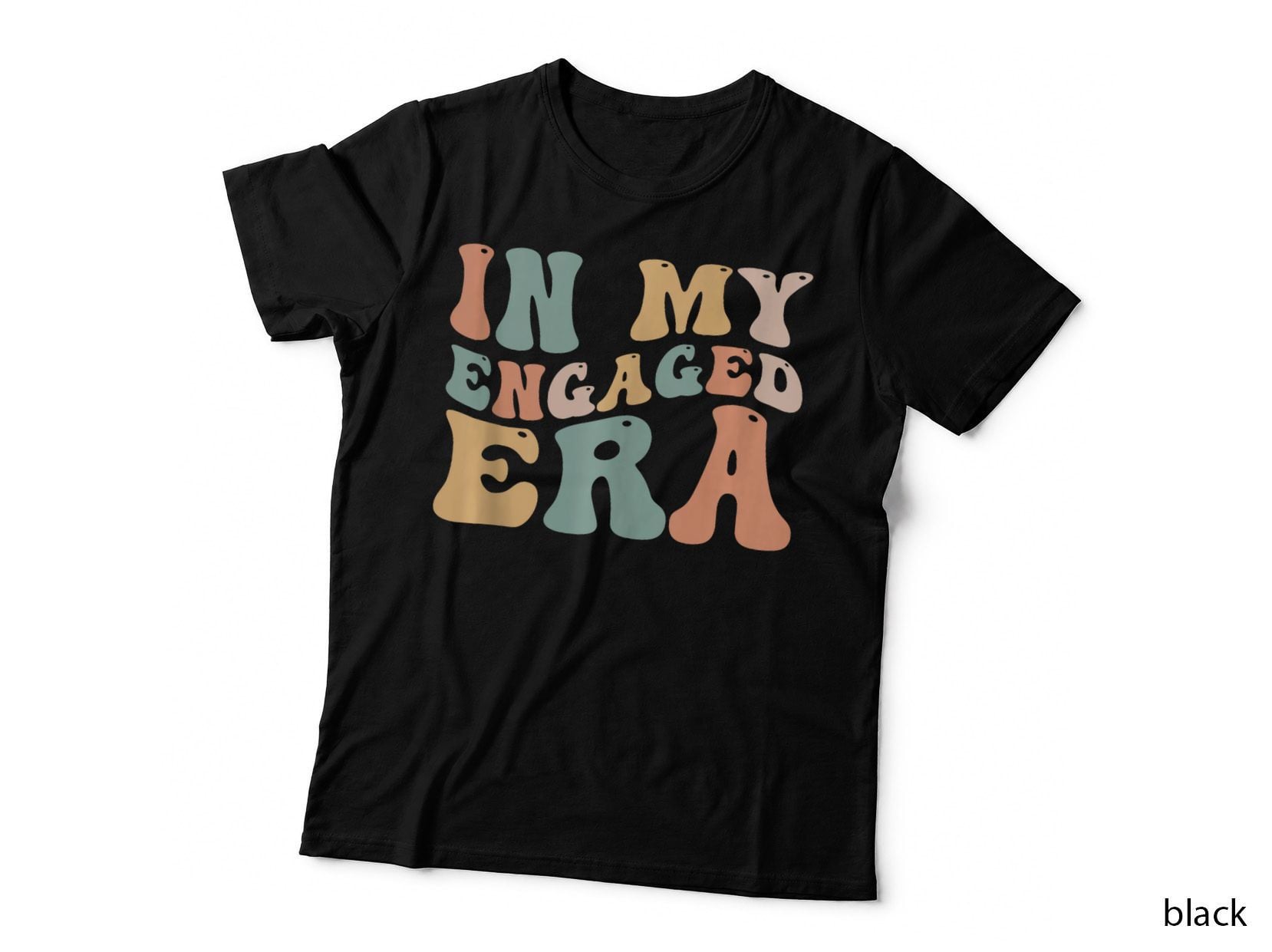 Bride in My Engaged Era Engagement Groovy Women, Wedding Season T-Shirt