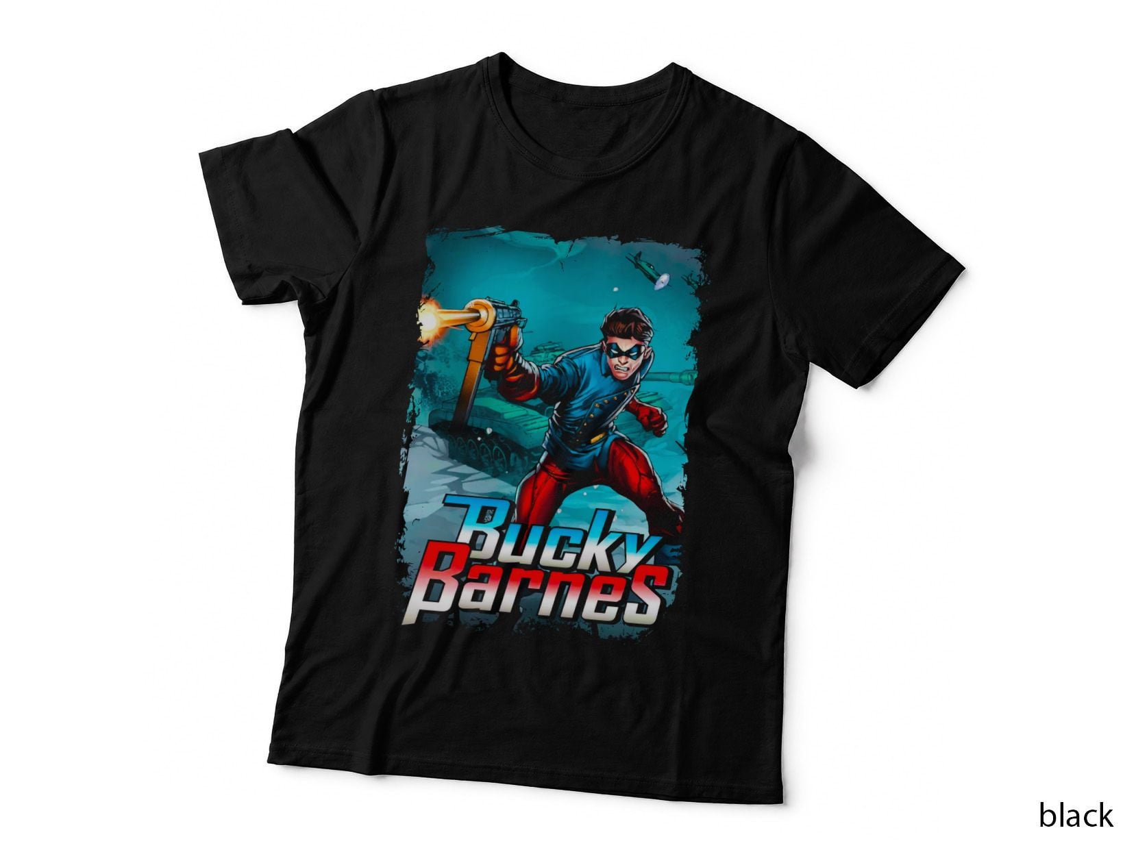 Bucky Barnes Comic Book T-Shirt, Retro Comic Book, Superhero Fan Art T-Shirt