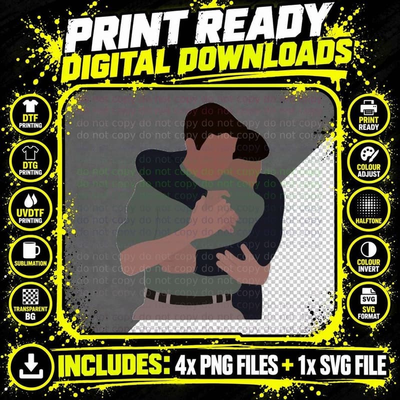 Chandler and Joey, Comedy Gift, Men's, Fan, Unisex Png SVG Digital Bundle