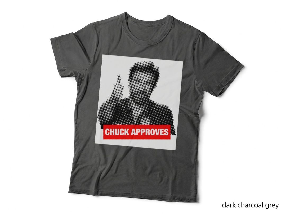 Chuck Approves Classic T-Shirt, Retro Pop Culture, Nostalgia Fan Art T-Shirt