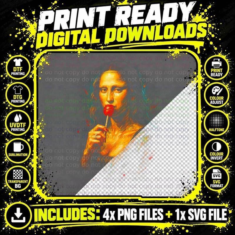 Classic Artwork Candy Twist T-Shirt Png SVG Digital Bundle
