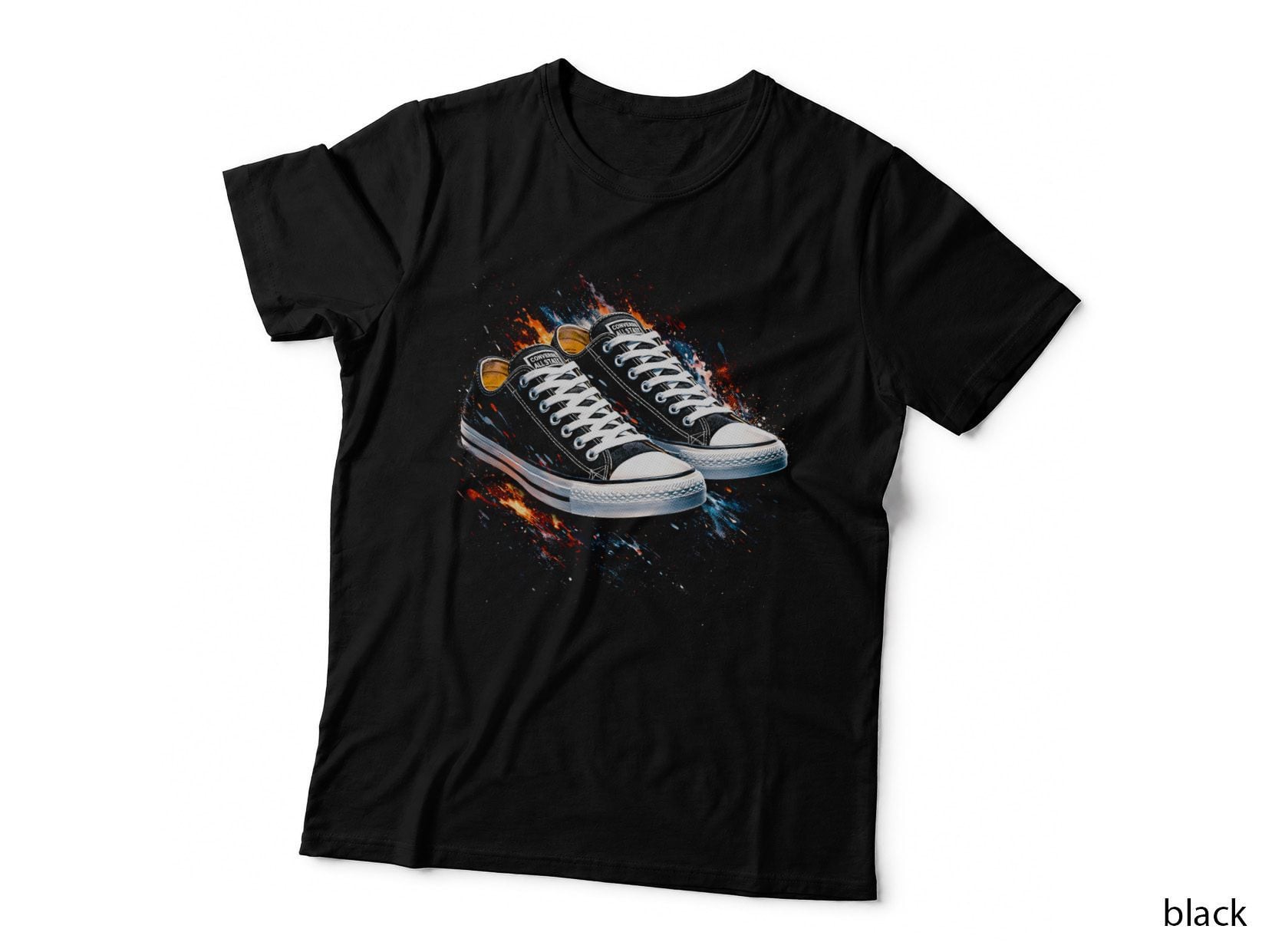 Classic High Top Sneaker T-Shirt, Halftone Sneaker Art Graphic Tee