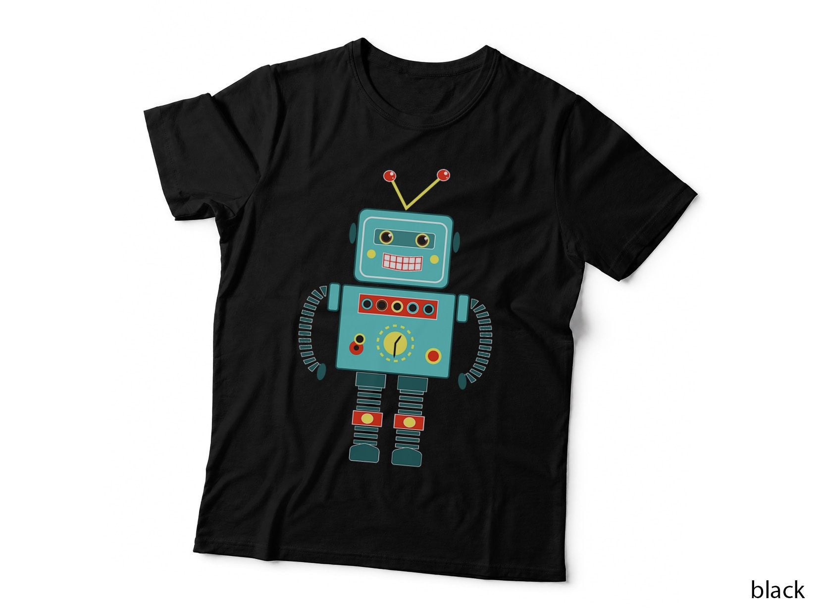 Cute Vintage & Retro Robot Art Science & Math T-Shirt Gift T-Shirt