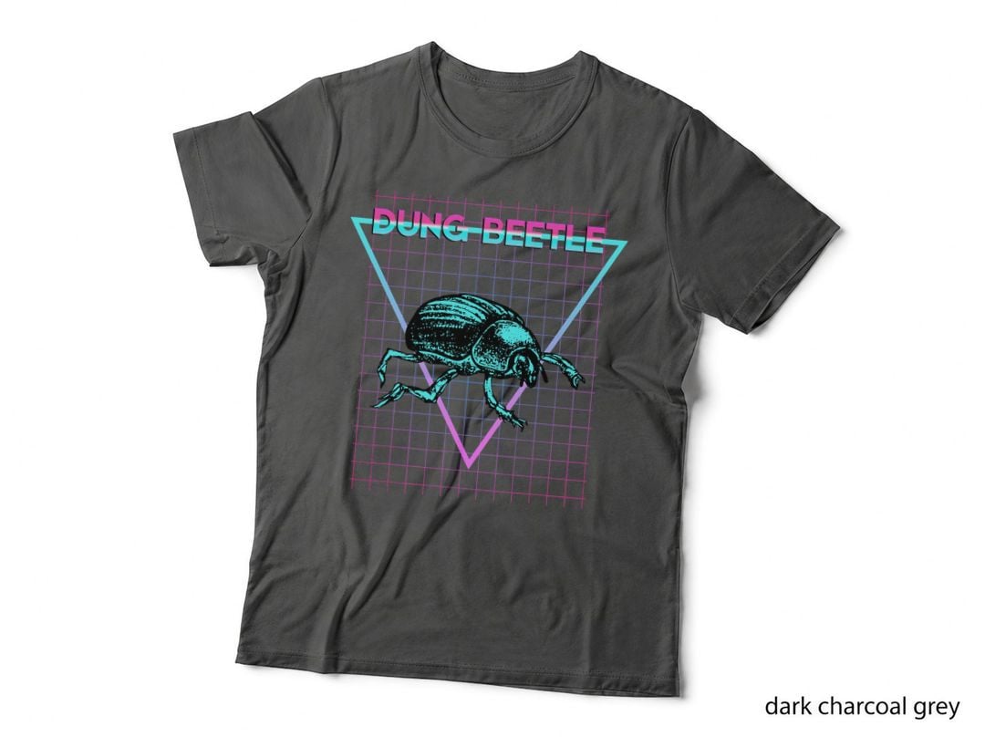 Dung Beetle Insect Lover Aesthetic Retro Dung Beetle T-Shirt