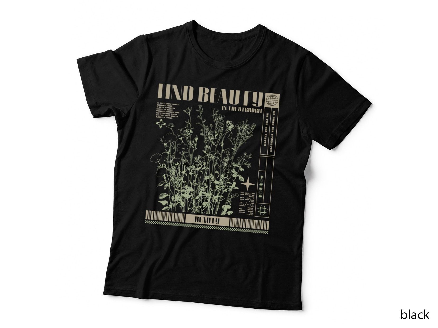 Find Beauty in the Struggle Shirt, Retro Urban Fashion T-Shirt