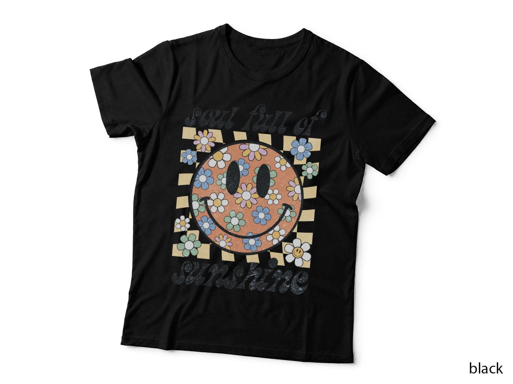 Four Vintage Panel Scenes Summer T-Shirt, Beach Vibes Graphic Tee