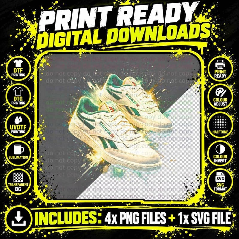 Green Stripe Vintage Court T-Shirt Png SVG Digital Bundle