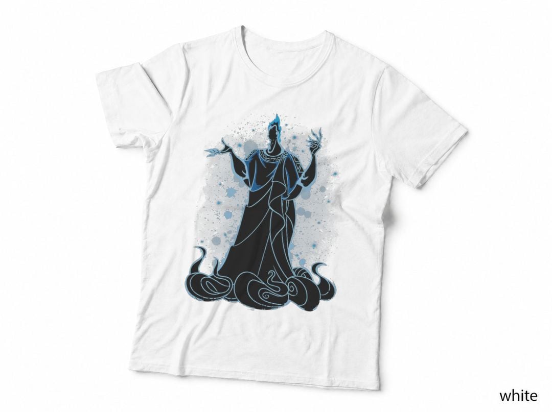 Hades Watercolour Silhouette T-Shirt, Greek Mythology Art, Underworld God